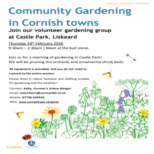 volunteer gardening group poster