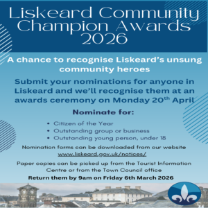 Community Champion Nomination poster