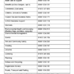 list of Cornwall Council phone numbers