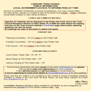 Public Meetings February 2026