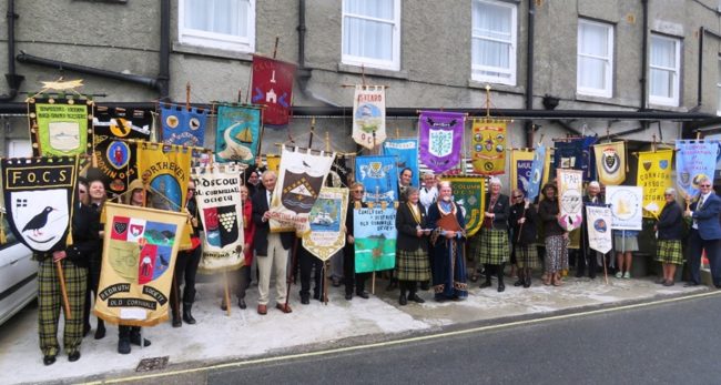 OCS Banners in support of Gorsedh Kernow Newquay 2018