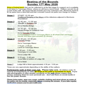 Beating the Bounds schedule